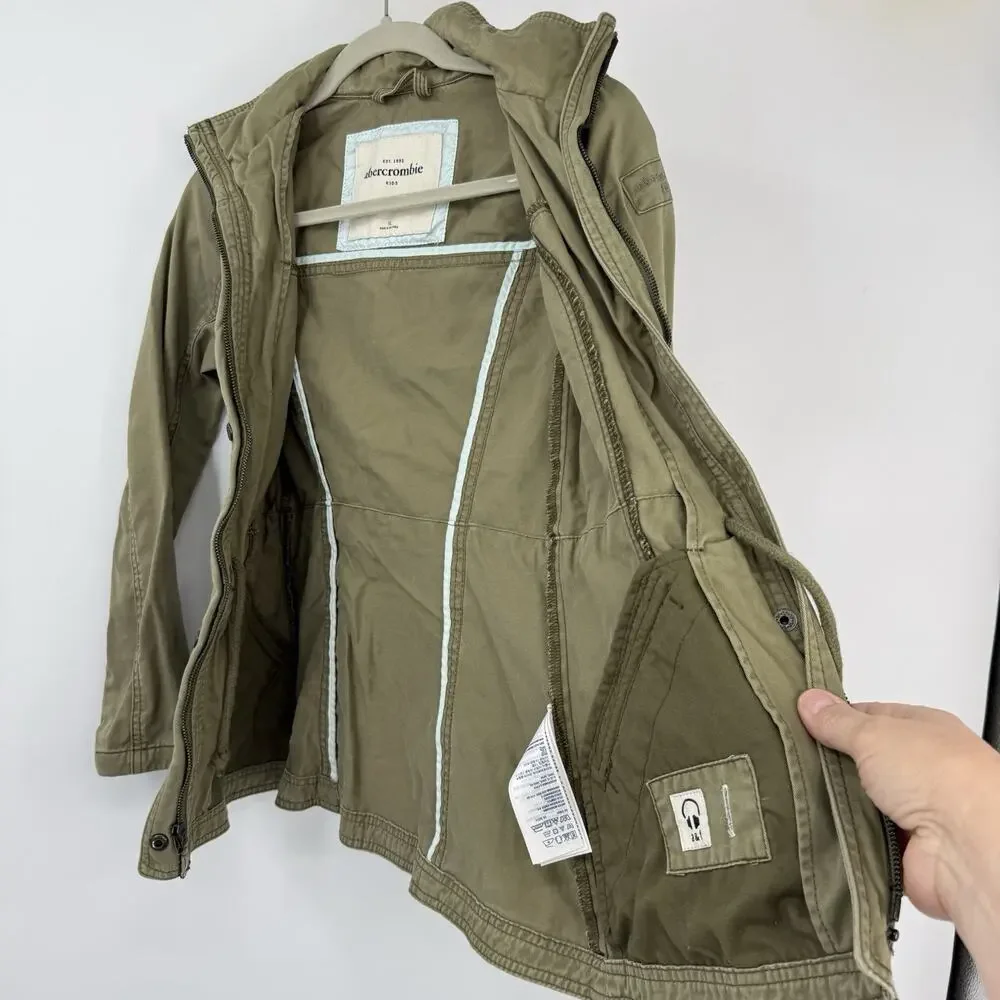Abercrombie Utility Jacket Girls XL Women XS Olive Green Bella Swan Twilight